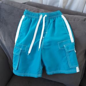 Kanu Surf turquoise Boys size 8 swim trunks